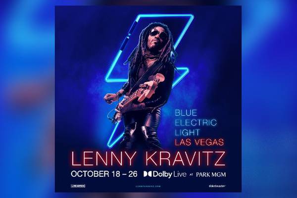 Are you gonna go my way ... to Vegas: Lenny Kravitz announces Blue Electric Light Las Vegas residency