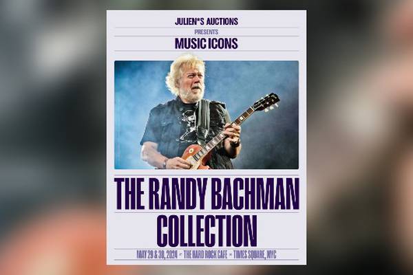 The Guess Who and BTO guitarist Randy Bachman auctioning off guitar collection